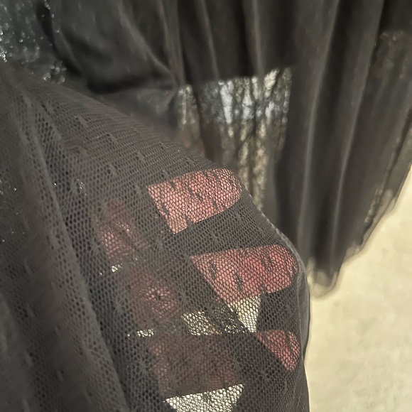 FREE PEOPLE DOTTED LACE SKIRT LARGE - Picture 6 of 12